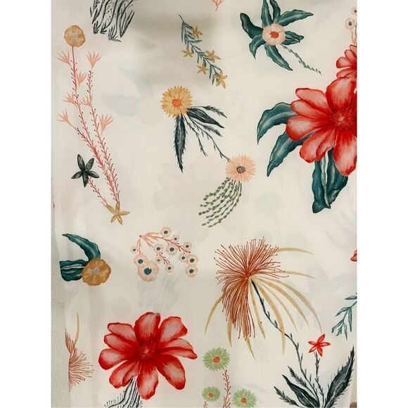 NWT Boamar x Revolve Micaela Pant Ivory Floral Tropical Resort Wear Wide Leg - Picture 3 of 6